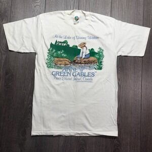 Vintage Anne of Green Gables 1990s White Small T Shirt Thin